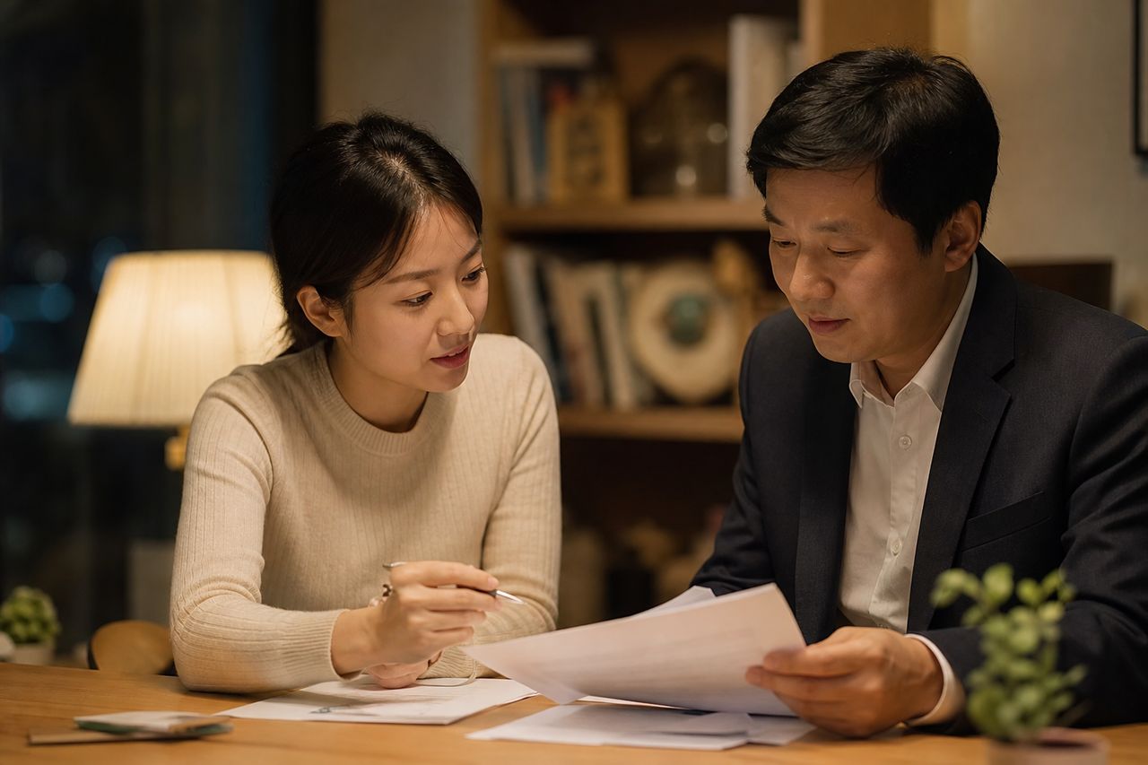 카카오톡 송금 후 잠수 탄 지인, 사기죄로 고소 가능할까? 관련 전문가 상담·서류 검토 장면